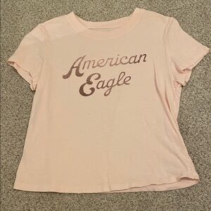 American Eagle Outfitters Pink Short Sleeve Tee